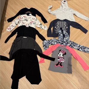 Old Navy Girls Mixed Tops Bundle - Gray, Black, Navy, Pink, Floral